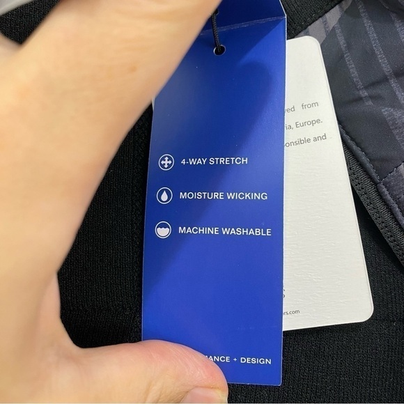 Perry Ellis Black Gray Full Zip Vest Motion Softshell Performance Jacket NEW - Picture 11 of 13